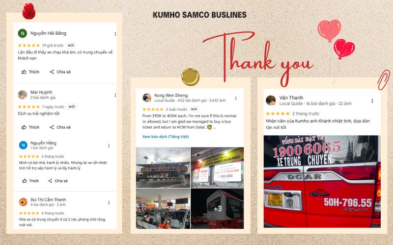 Đánh giá thực tế của Khách hàng về Kumho Samco