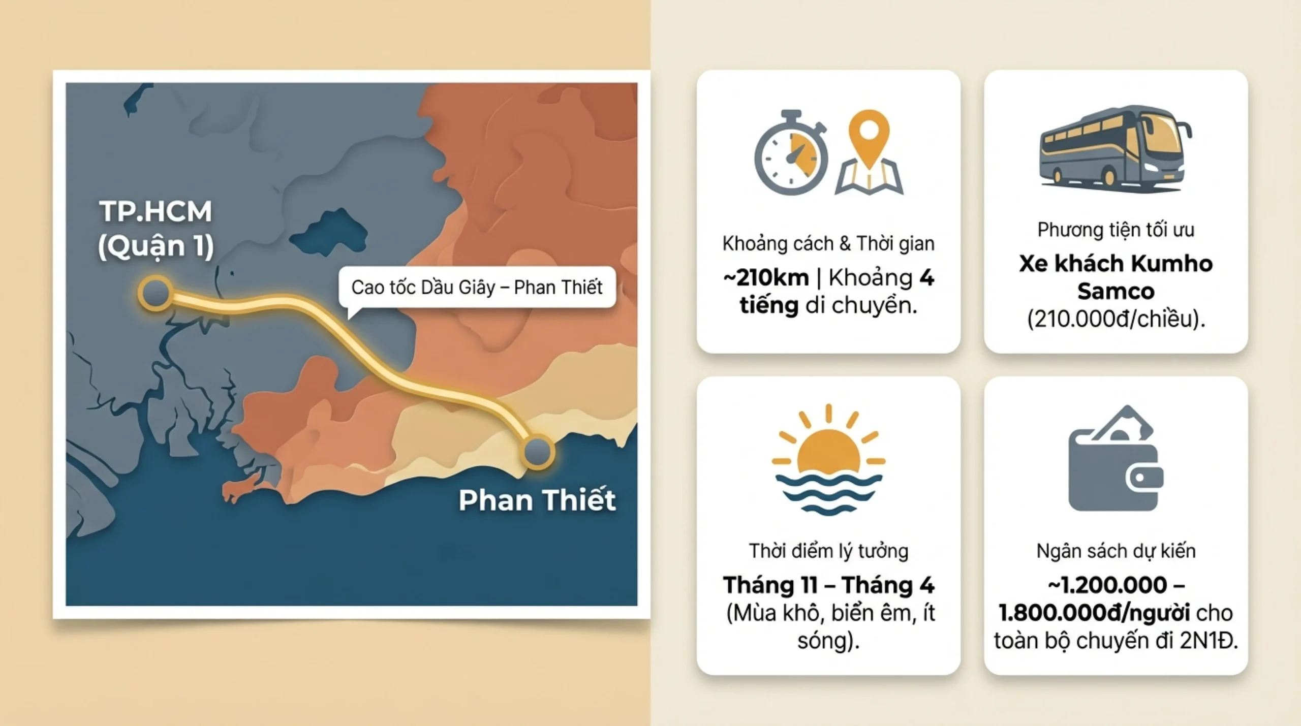 lịch trình Phan Thiết 2 ngày 1 đêm