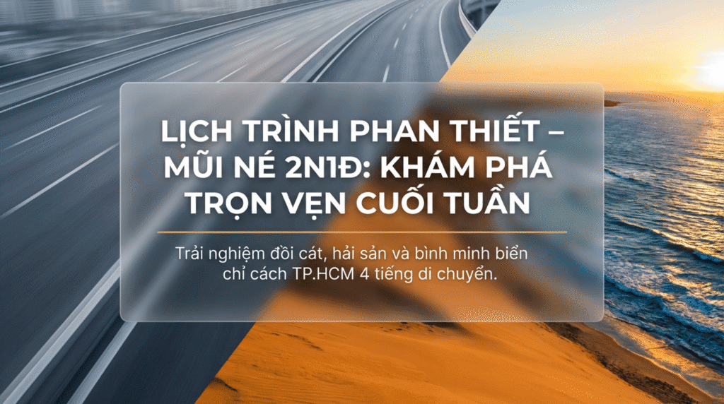 lịch trình Phan Thiết 2 ngày 1 đêm