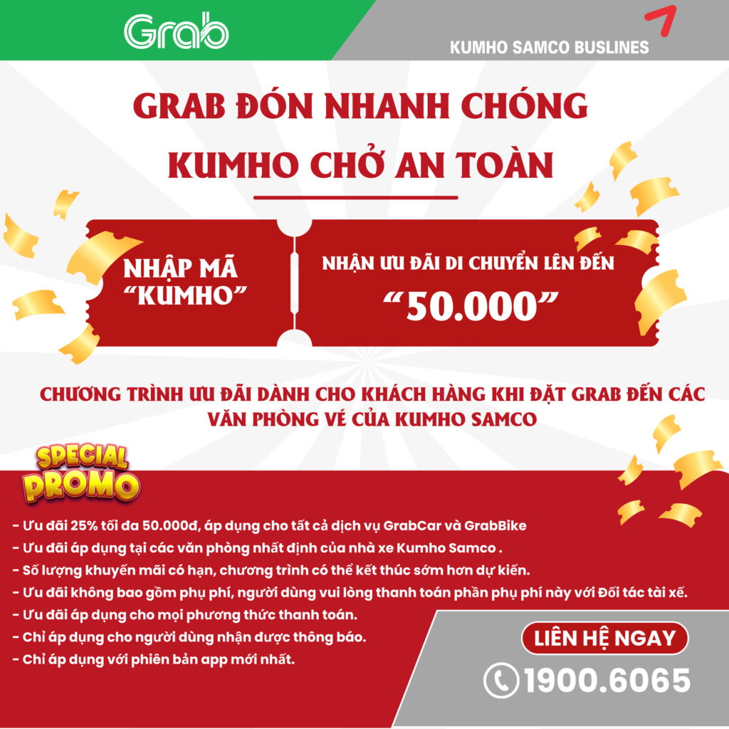 “GRAB ĐÓN NHANH CHÓNG – KUMHO CHỞ AN TOÀN” - KUMHO SAMCO BUSLINES