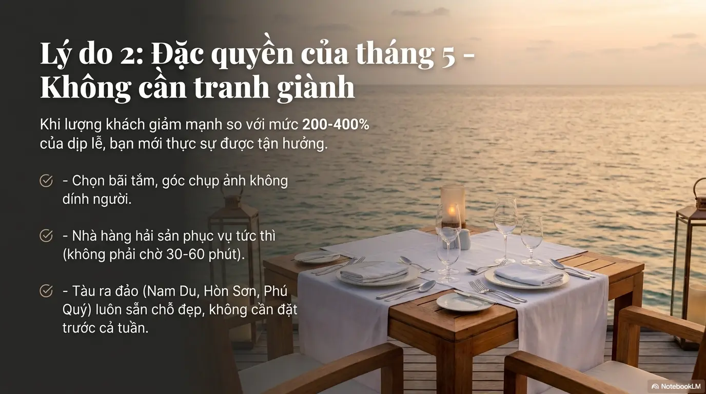 tháng 5 đi du lịch ở đâu